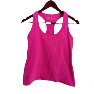 Beyond Yoga Spacedye Focus Cropped Tank Shelf Bra Comfort Women’s Sz M Pink